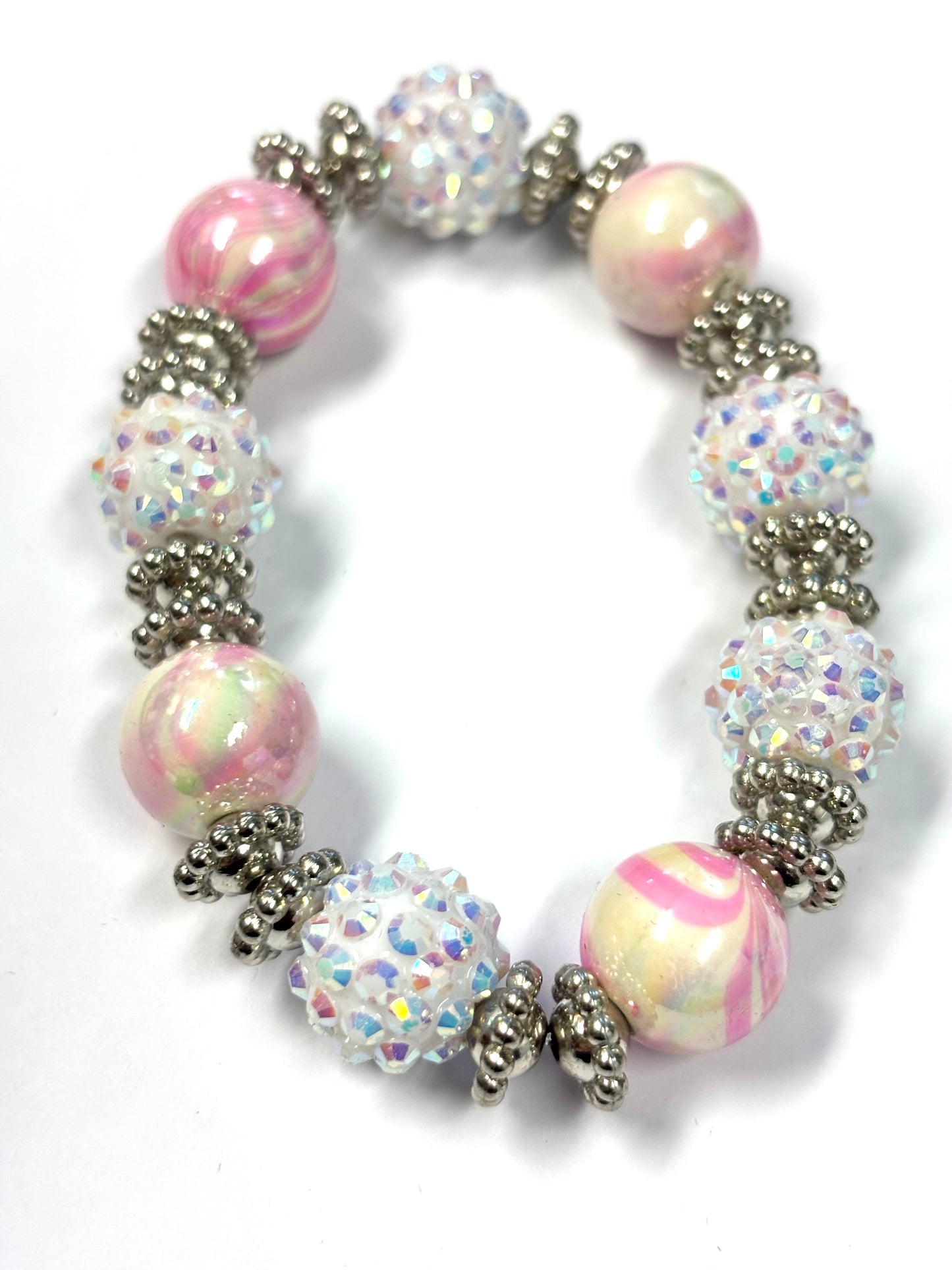 Acrylic beaded bracelets