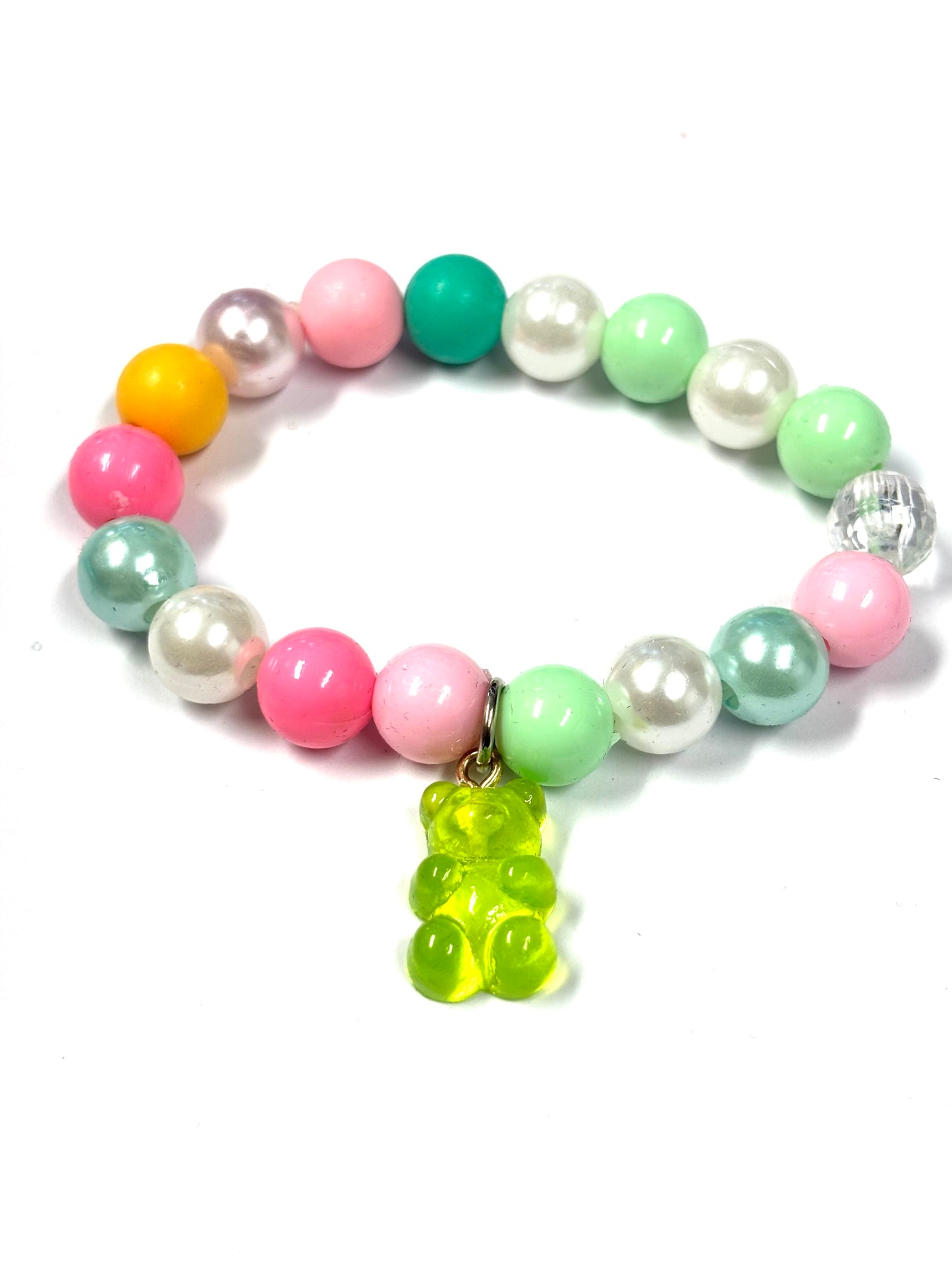 Multicolor bead with charm