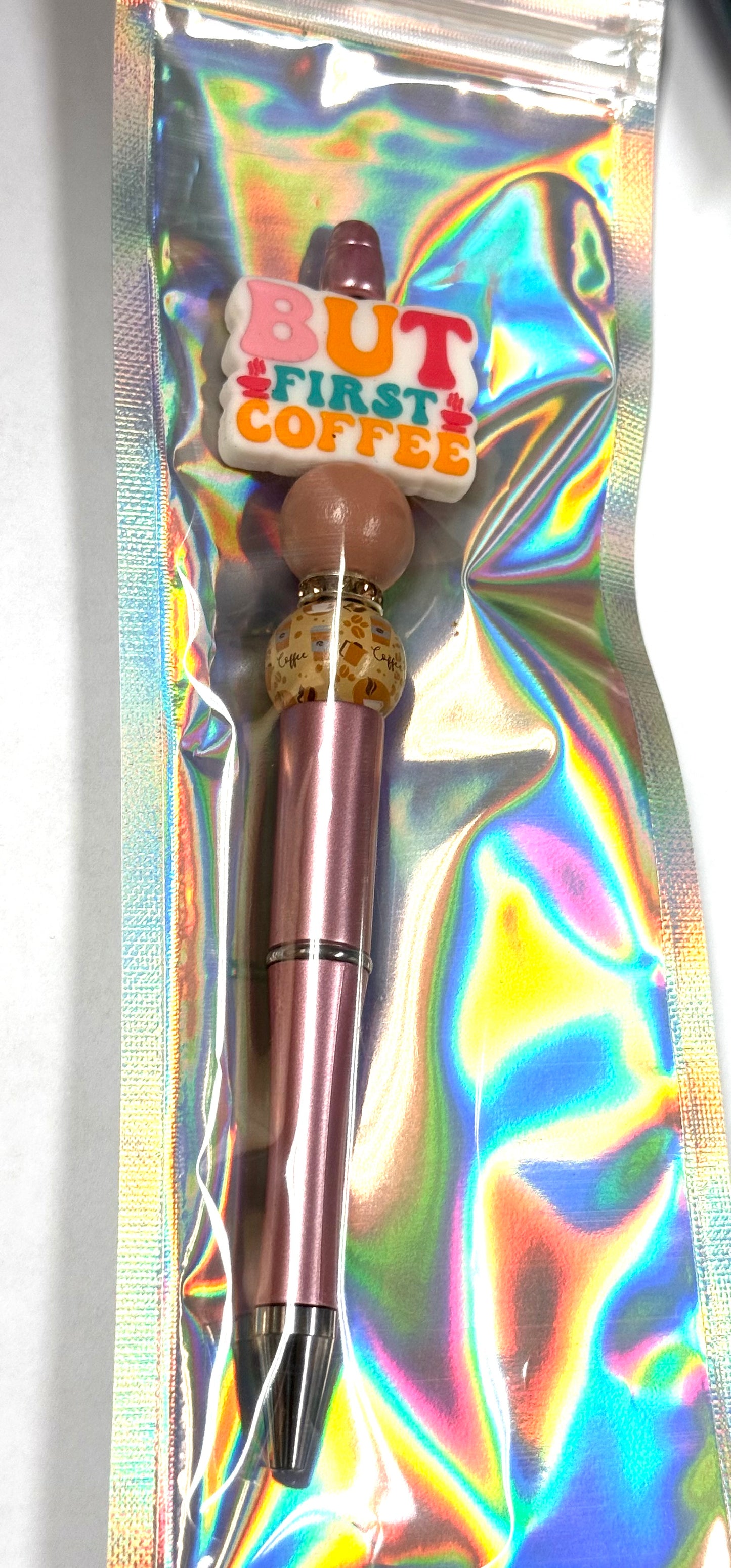 Beadable pen with focal