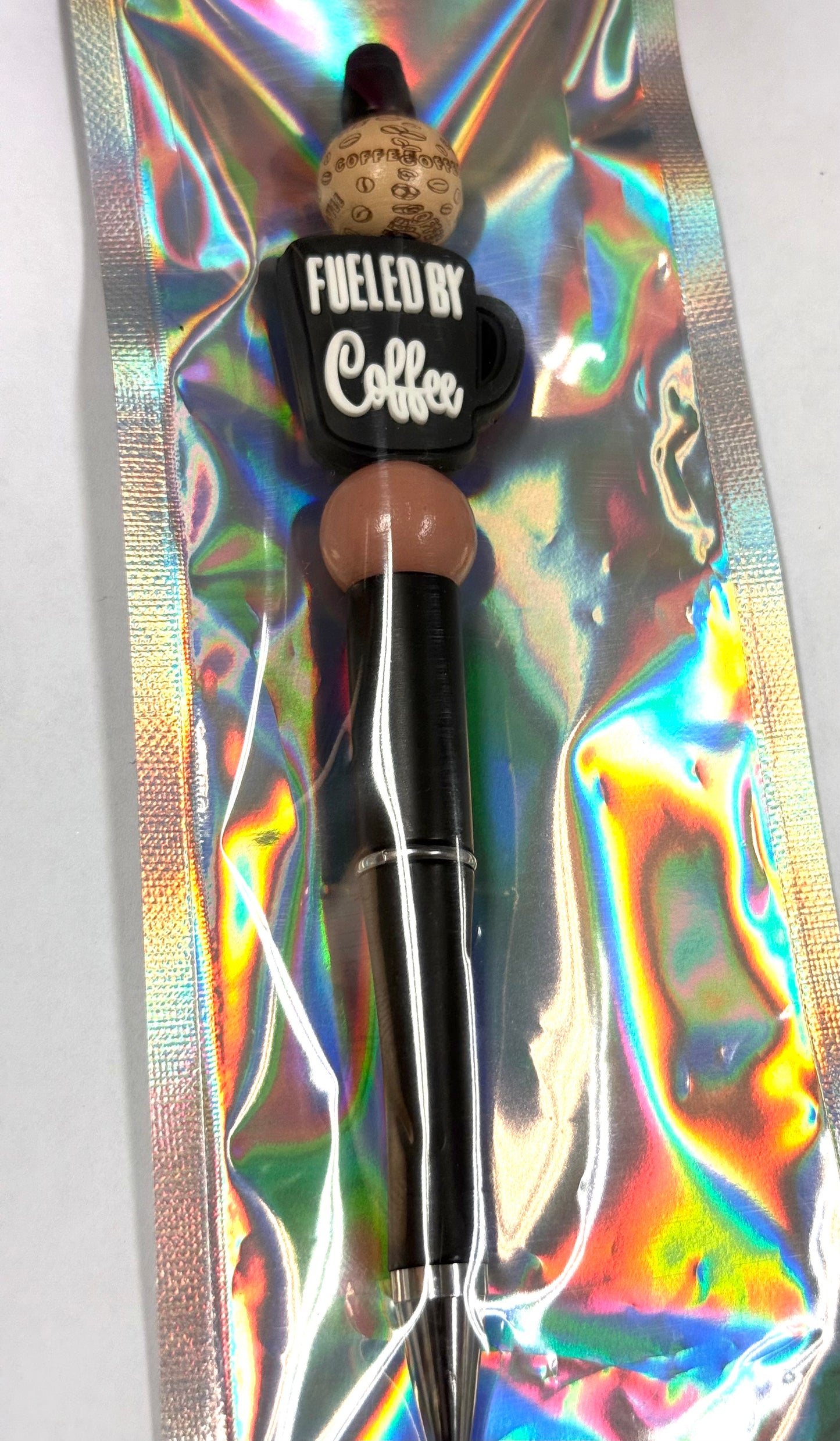 Beadable pen with focal