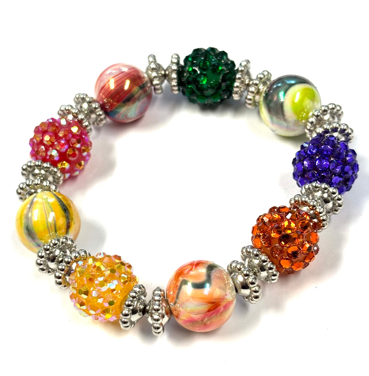 Acrylic beaded bracelets