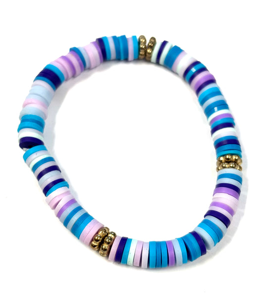 Clay beaded bracelet