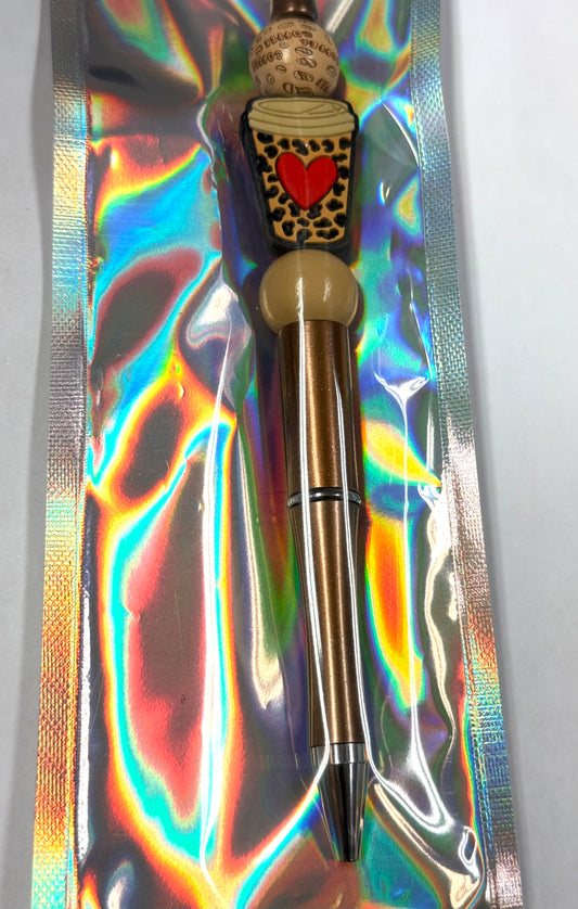 Beadable pens with focal