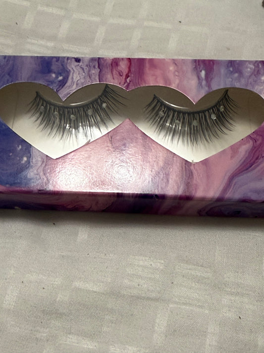 Rhinestone lashes