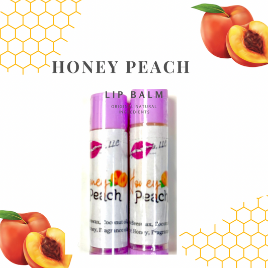Honey peach lip balm